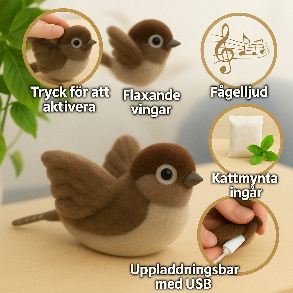 Flaxiga Fågeln – leksaken som får din katt att flyga av glädje!