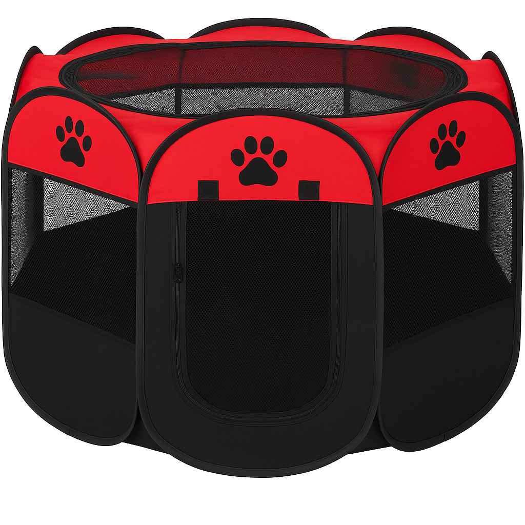 MjauBur – Hopfällbar Kattgård med Stil