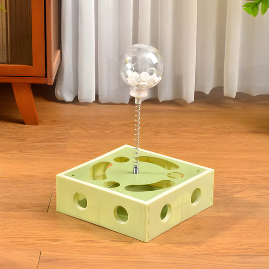 CatSpinn – Automatisk roterande fjäderleksak för katter