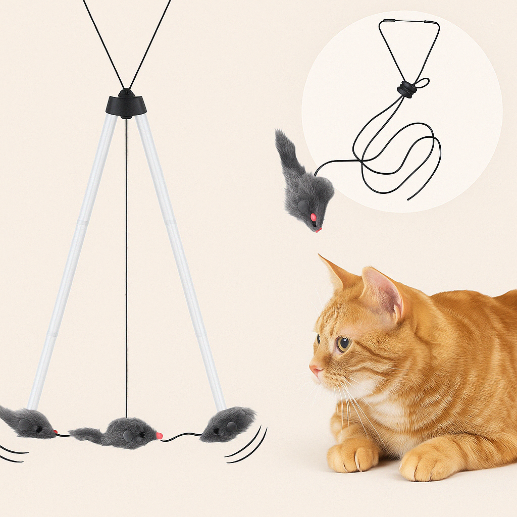 KattFladdra™ – Interaktiv Hängleksak för Innekatter