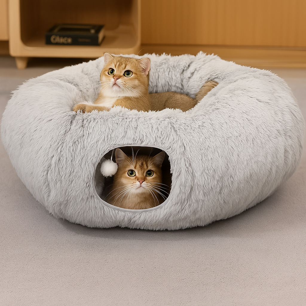 Kattunnel med Bädd