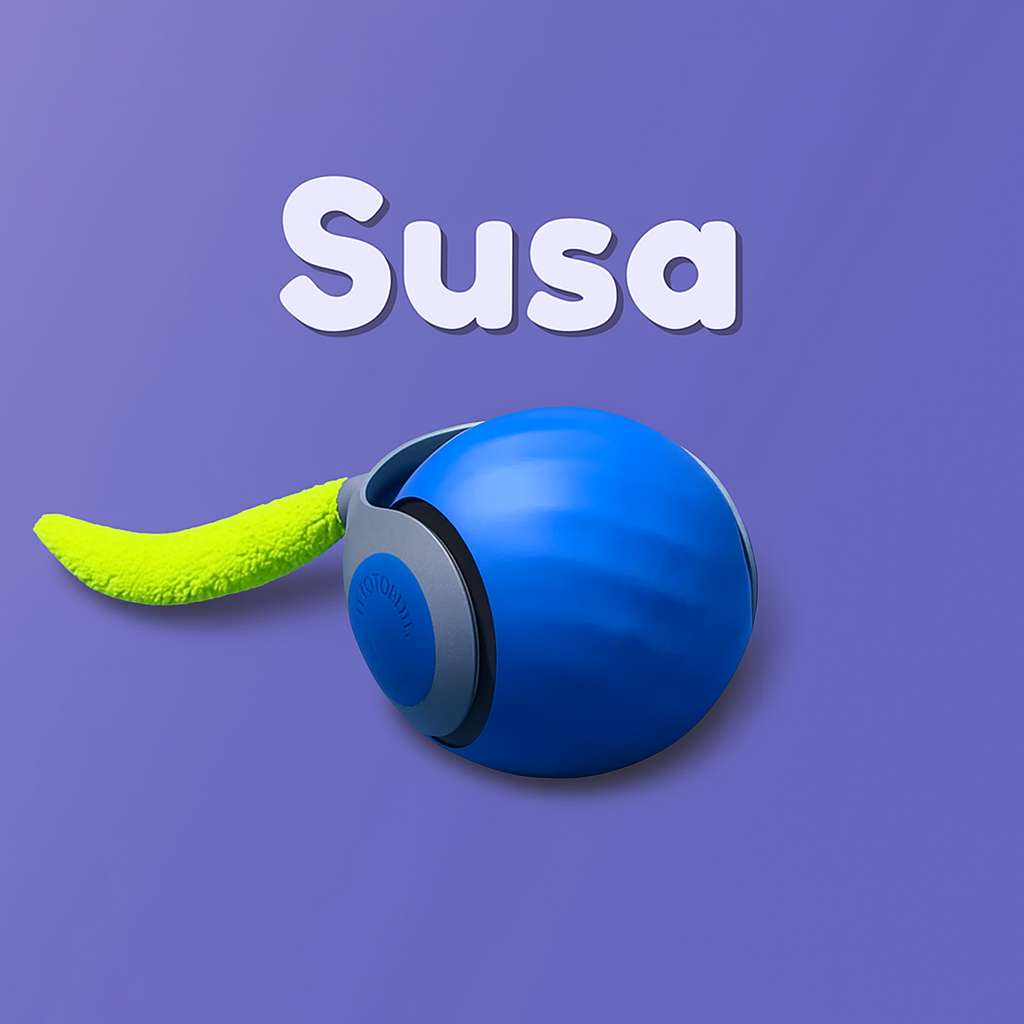 Susa™ - Automatisk leksak som rullar av sig själv och aktiverar din katt med smarta funktioner.